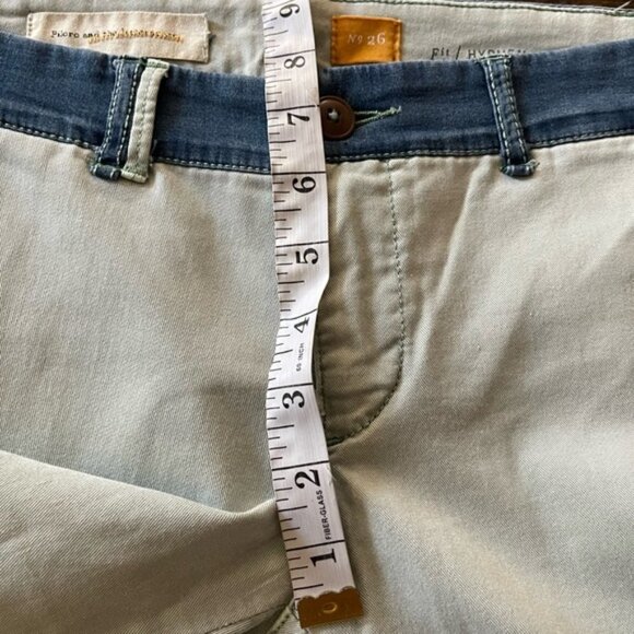 ANTHROPOLOGIE HYPHEN LACE MINT GREEN CHINOS by PILCRO 26 - Picture 13 of 16